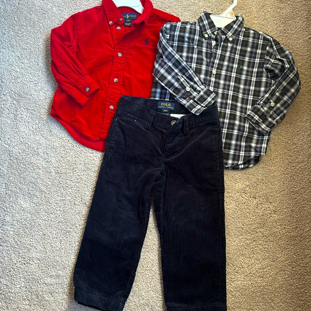 Polo Ralph Lauren 24 mo/2T like new condition set
